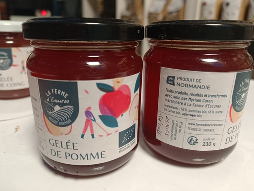 Gelée de Pomme "ferme d'Escures" 220g